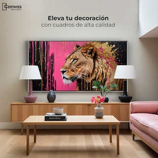 Foto 3 | Cuadro Decorativo Marco Flotante Melena Majestuosa 120x60 Marco Plateado
