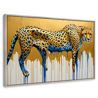 Foto 1 | Cuadro Decorativo Marco Flotante Majestad Derretida 90x60 Marco Plateado