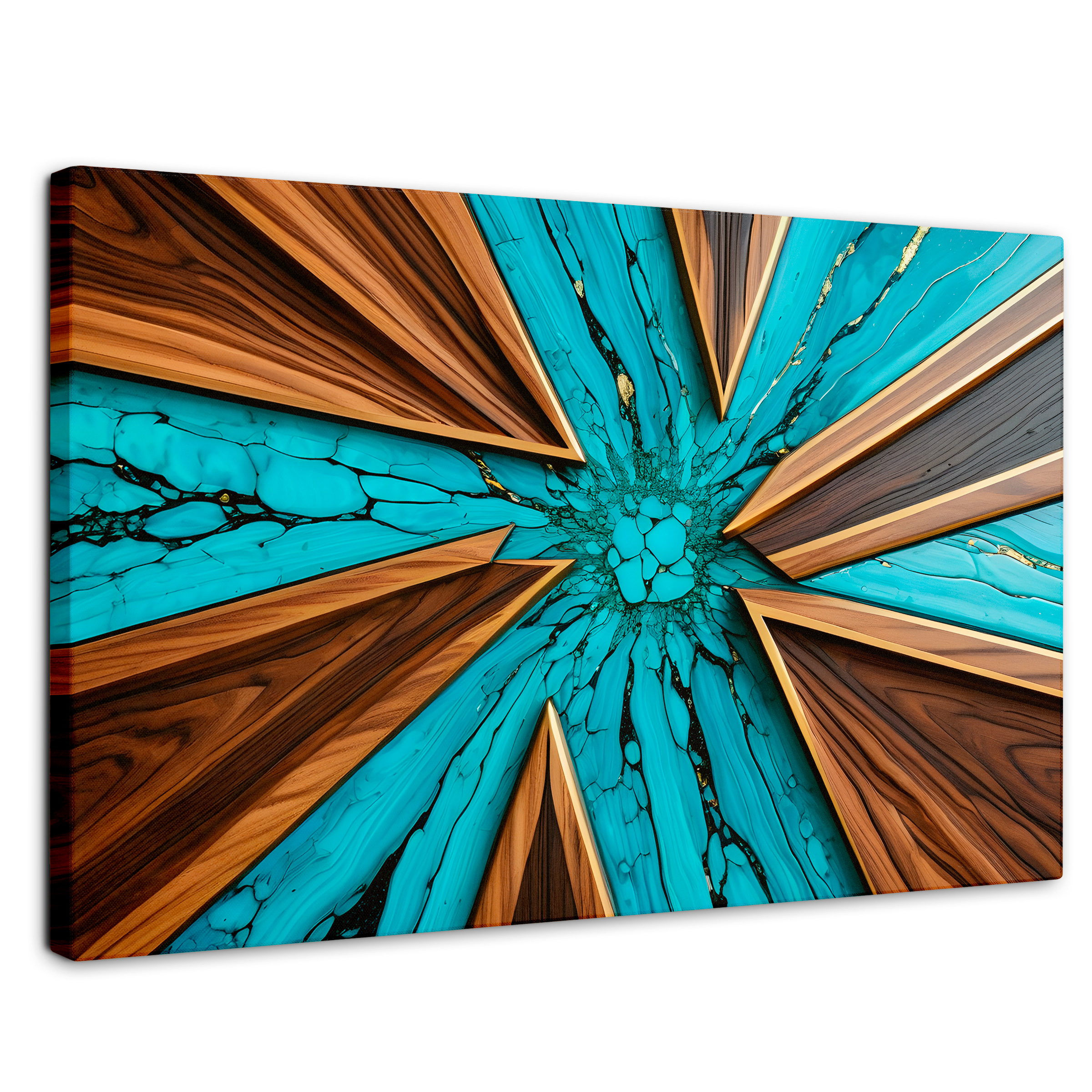Foto 2 pulgar | Cuadro Decorativo Canvas Abstracto Contraste Elemental 90x60