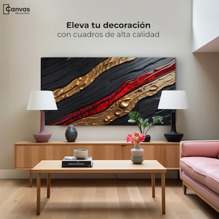 Foto 3 | Cuadro Decorativo Canvas Abstracto Sinfonía Abstracta 120x60