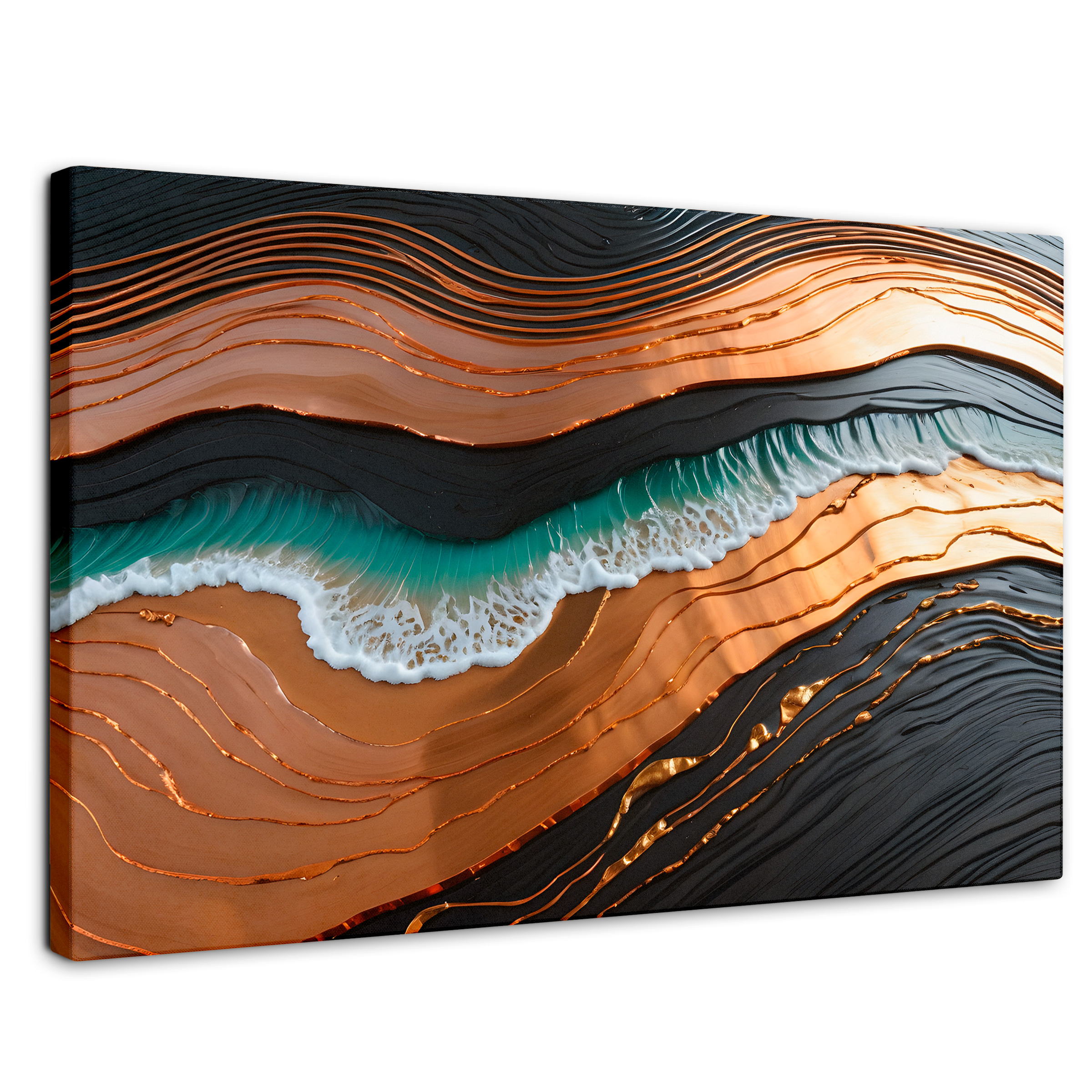 Cuadro Decorativo Canvas Abstracto Estructura Natural 90x60
