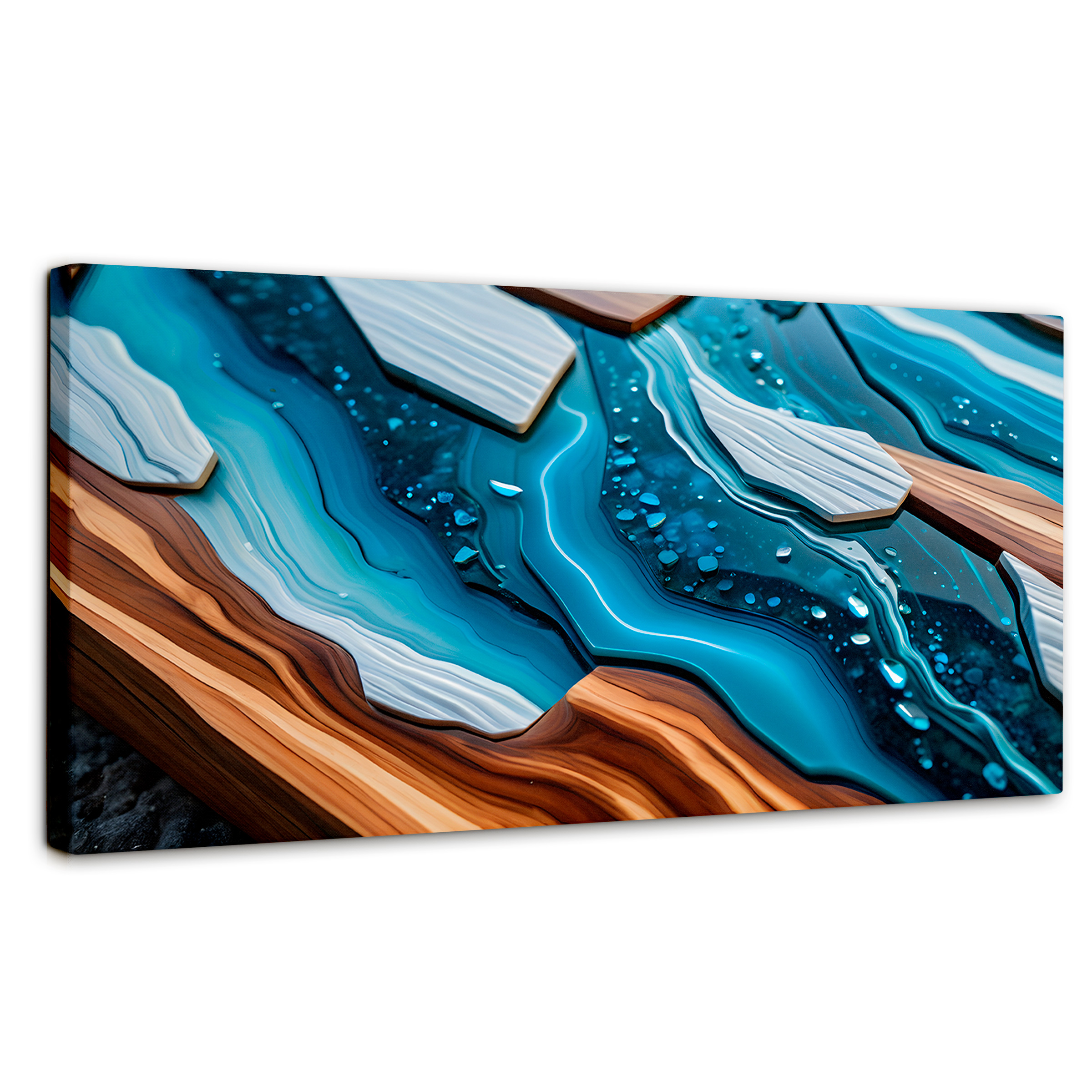 Foto 2 pulgar | Cuadro Decorativo Canvas Abstracto Naturaleza Líquida 120x60
