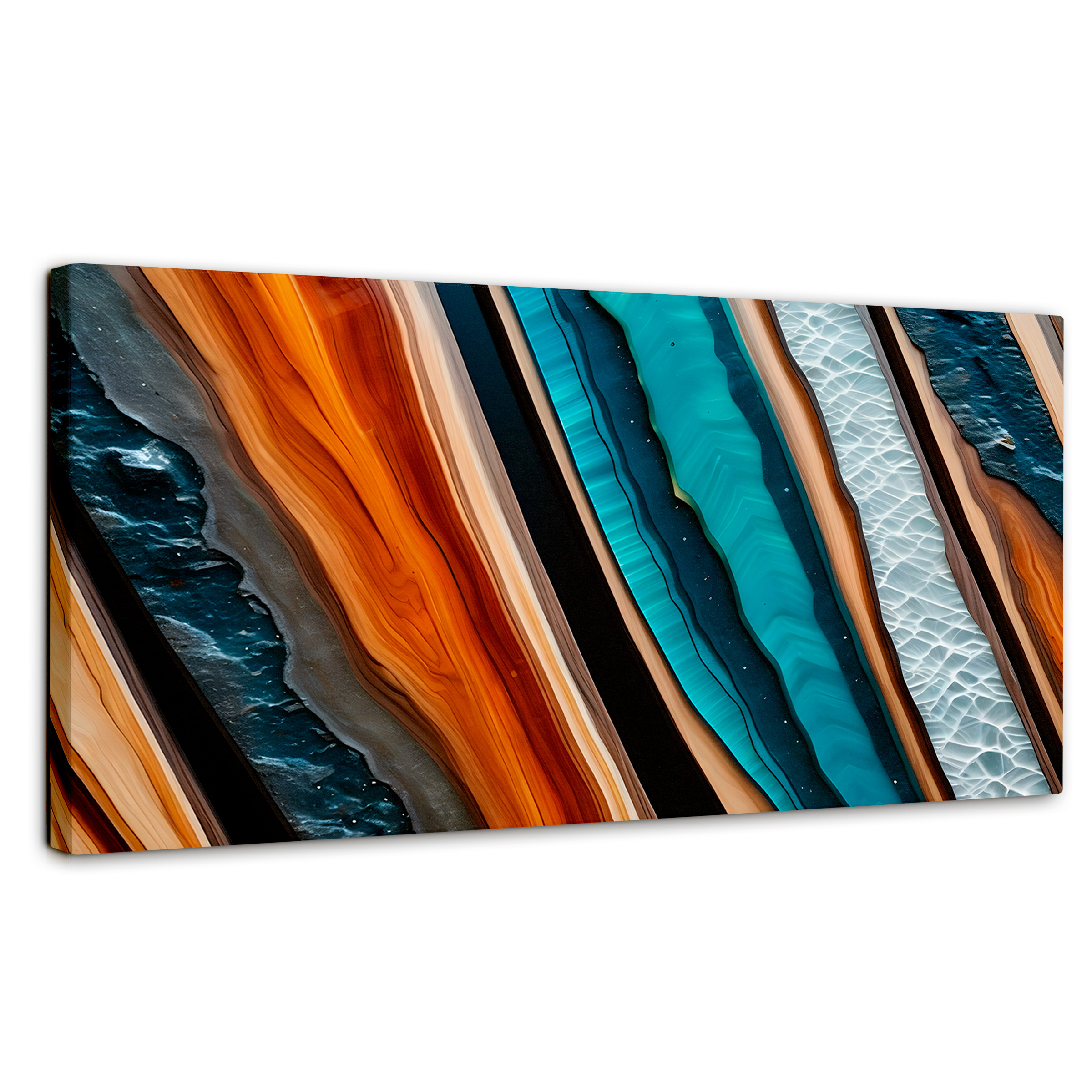 Cuadro Decorativo Canvas Abstracto Sinfonía Natural 120x60