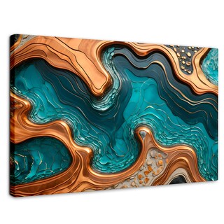 Foto 1 | Cuadro Decorativo Canvas Abstracto Paisaje Fantástico 90x60