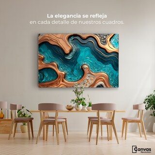 Foto 2 | Cuadro Decorativo Canvas Abstracto Paisaje Fantástico 90x60