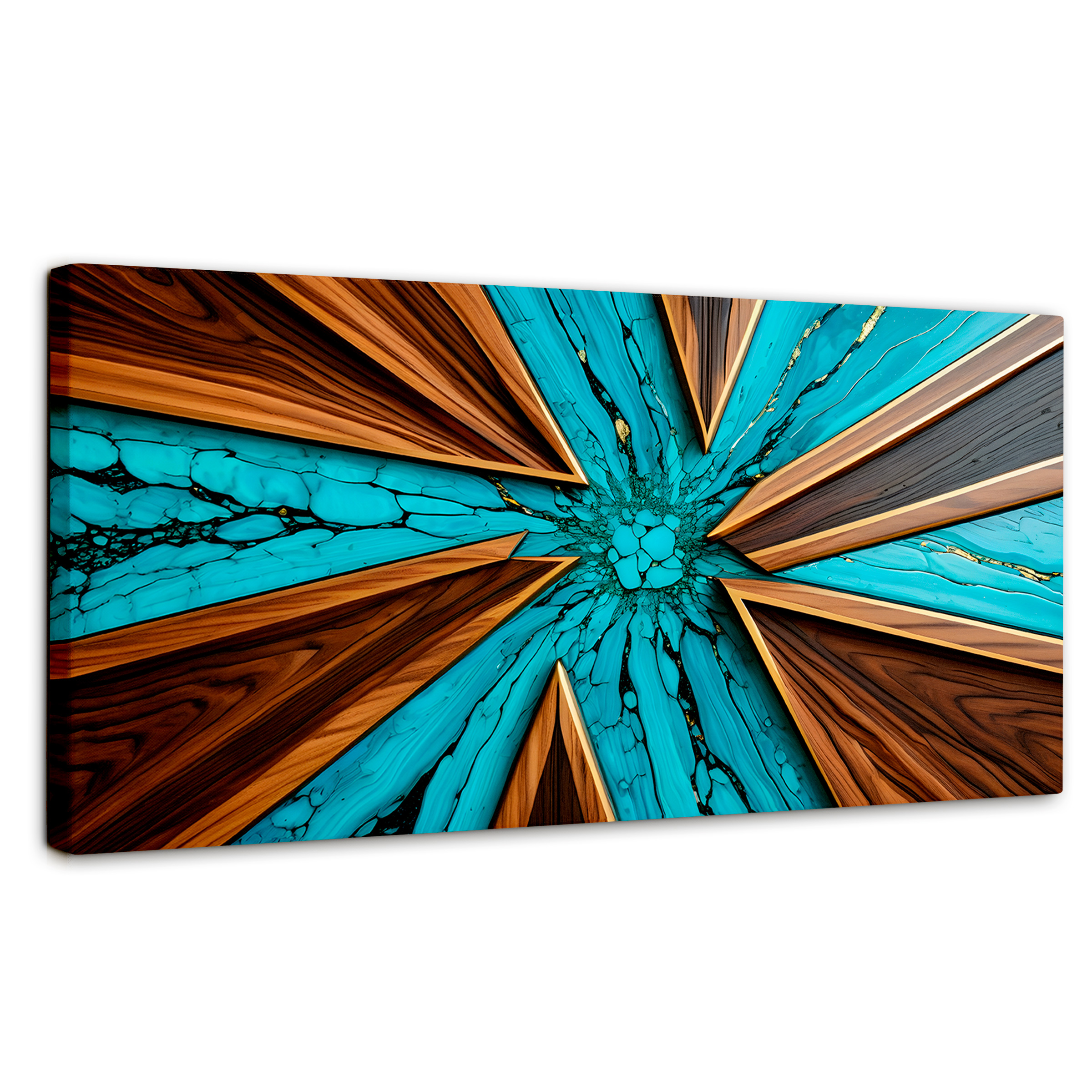 Foto 2 pulgar | Cuadro Decorativo Canvas Abstracto Contraste Elemental 120x60