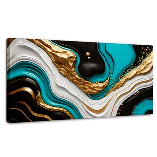Foto 1 | Cuadro Decorativo Canvas Abstracto Elegancia Fluida 120x60