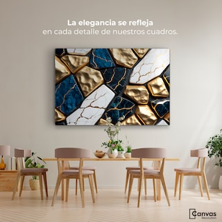 Foto 2 | Cuadro Decorativo Canvas Abstracto Elegancia Lujosa 90x60