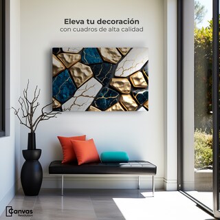 Foto 3 | Cuadro Decorativo Canvas Abstracto Elegancia Lujosa 90x60