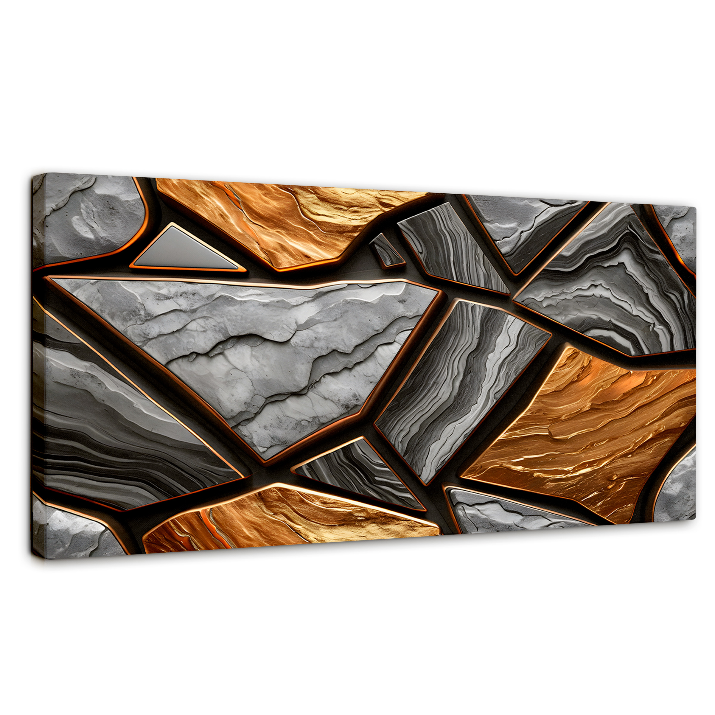 Cuadro Decorativo Canvas Abstracto Mármol Modernos 120x60