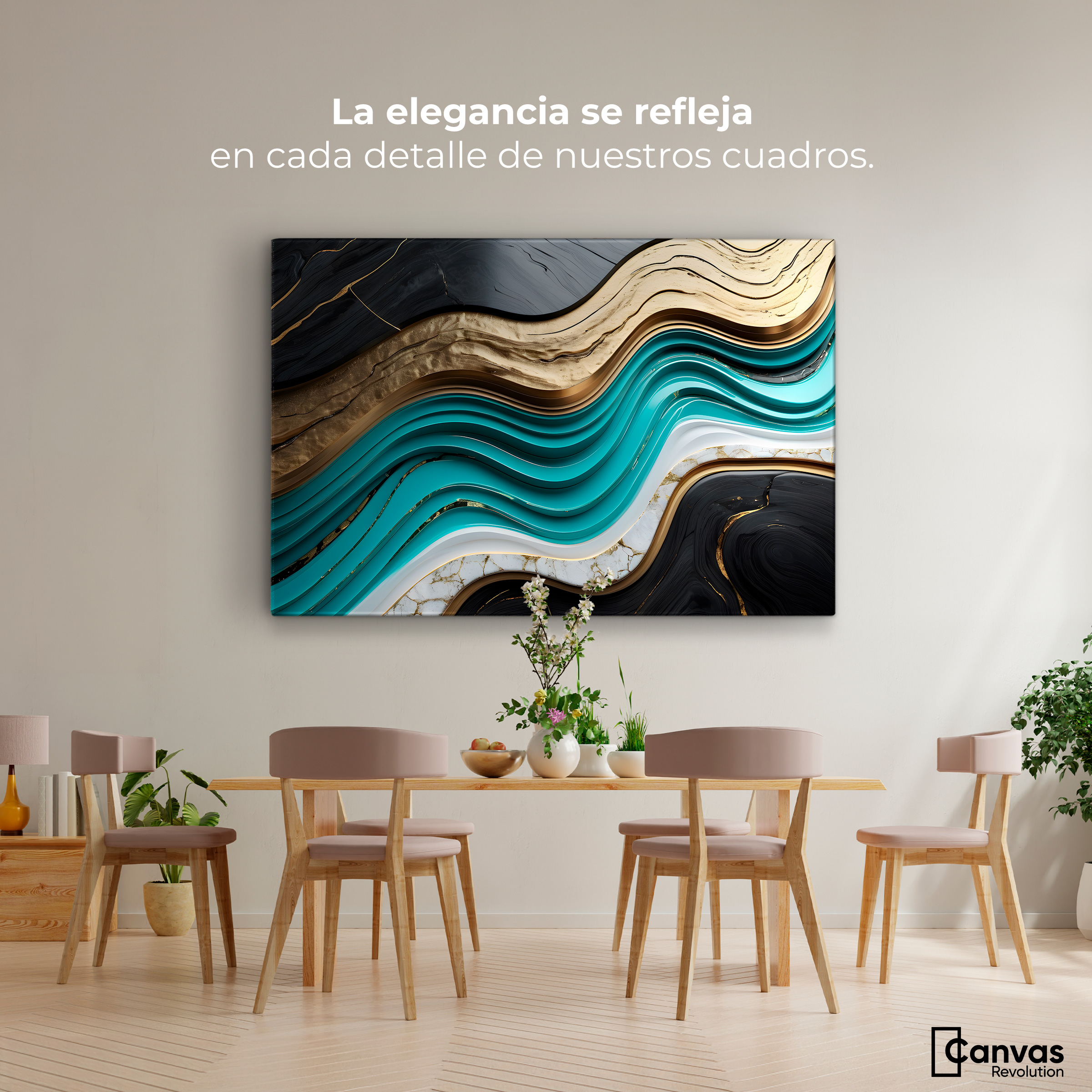 Foto 3 pulgar | Cuadro Decorativo Canvas Abstracto Belleza Abstracta 90x60