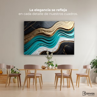 Foto 2 | Cuadro Decorativo Canvas Abstracto Belleza Abstracta 90x60