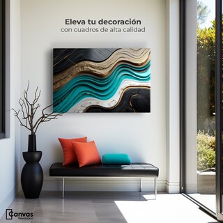 Foto 3 | Cuadro Decorativo Canvas Abstracto Belleza Abstracta 90x60