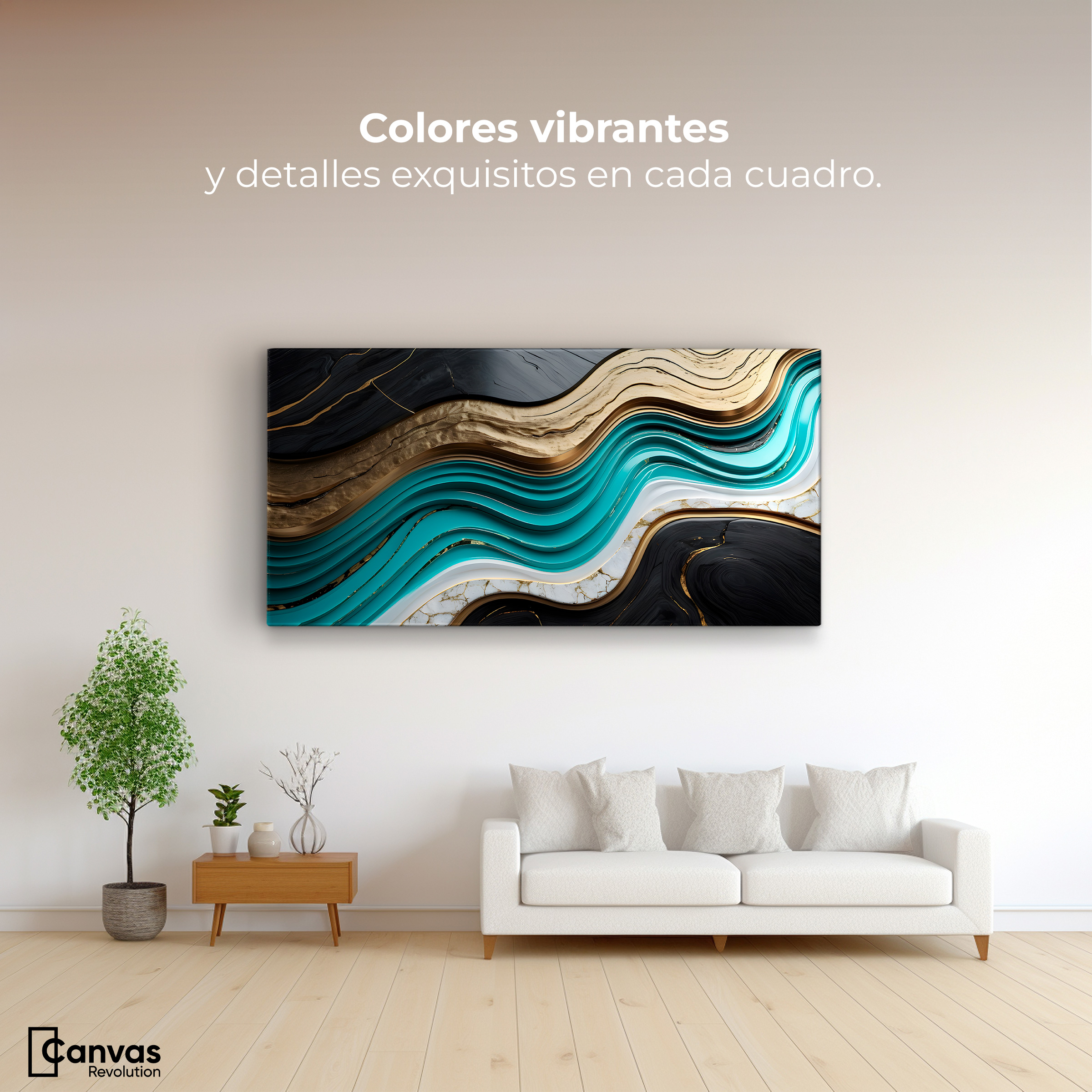 Foto 3 pulgar | Cuadro Decorativo Canvas Abstracto Belleza Abstracta 120x60