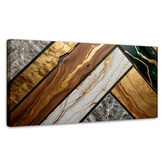 Foto 1 | Cuadro Decorativo Canvas Abstracto Melodía Material 120x60