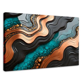 Foto 1 | Cuadro Decorativo Canvas Abstracto Patrones Vibrantes 90x60