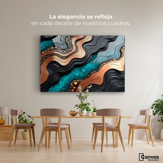 Foto 2 | Cuadro Decorativo Canvas Abstracto Patrones Vibrantes 90x60