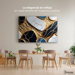 Foto 2 | Cuadro Decorativo Canvas Abstracto Opulencia Abstracta 90x60