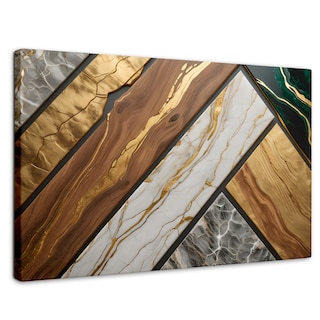 Foto 1 | Cuadro Decorativo Canvas Abstracto Melodía Material 90x60