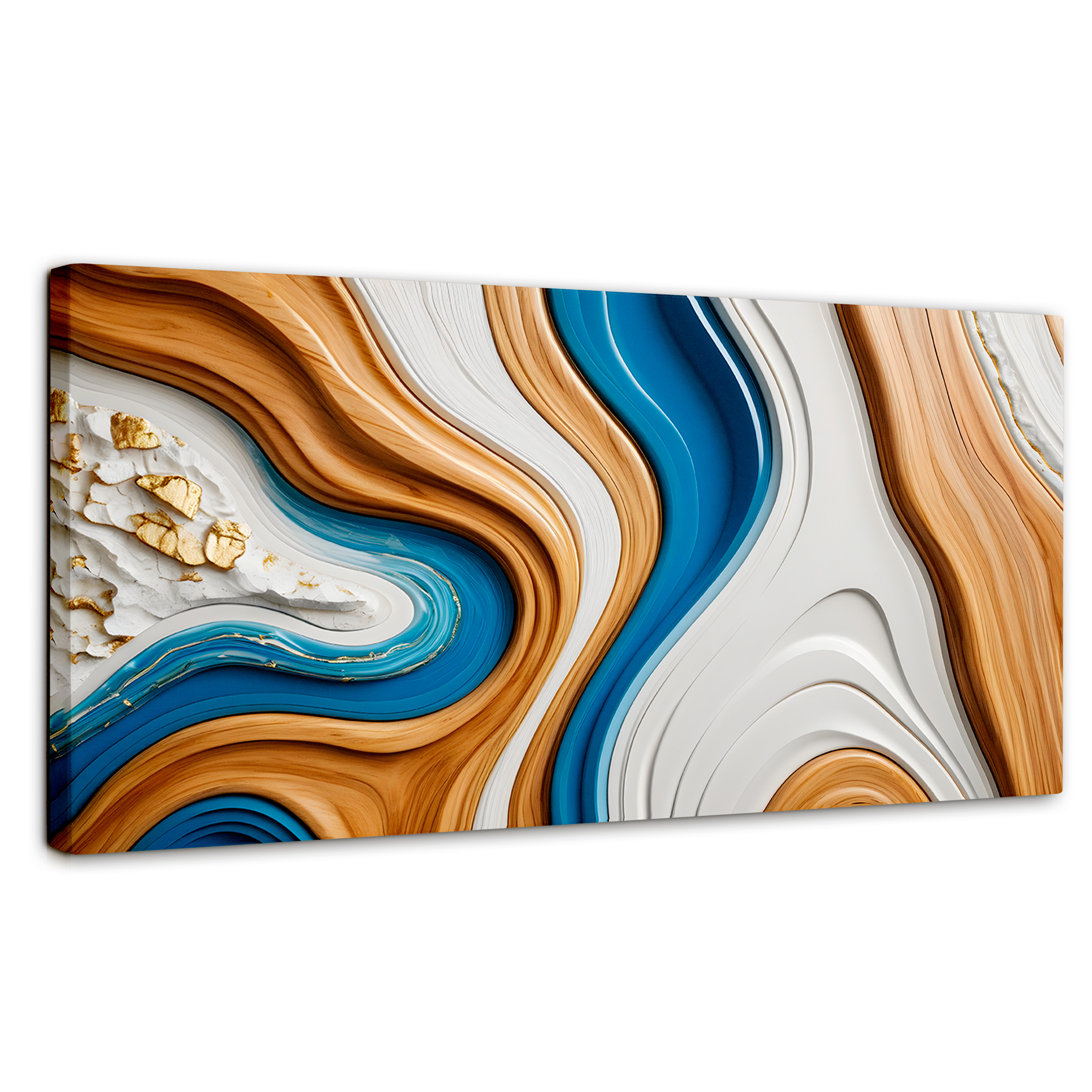 Foto 2 pulgar | Cuadro Decorativo Canvas Abstracto Texturas Naturales 120x60