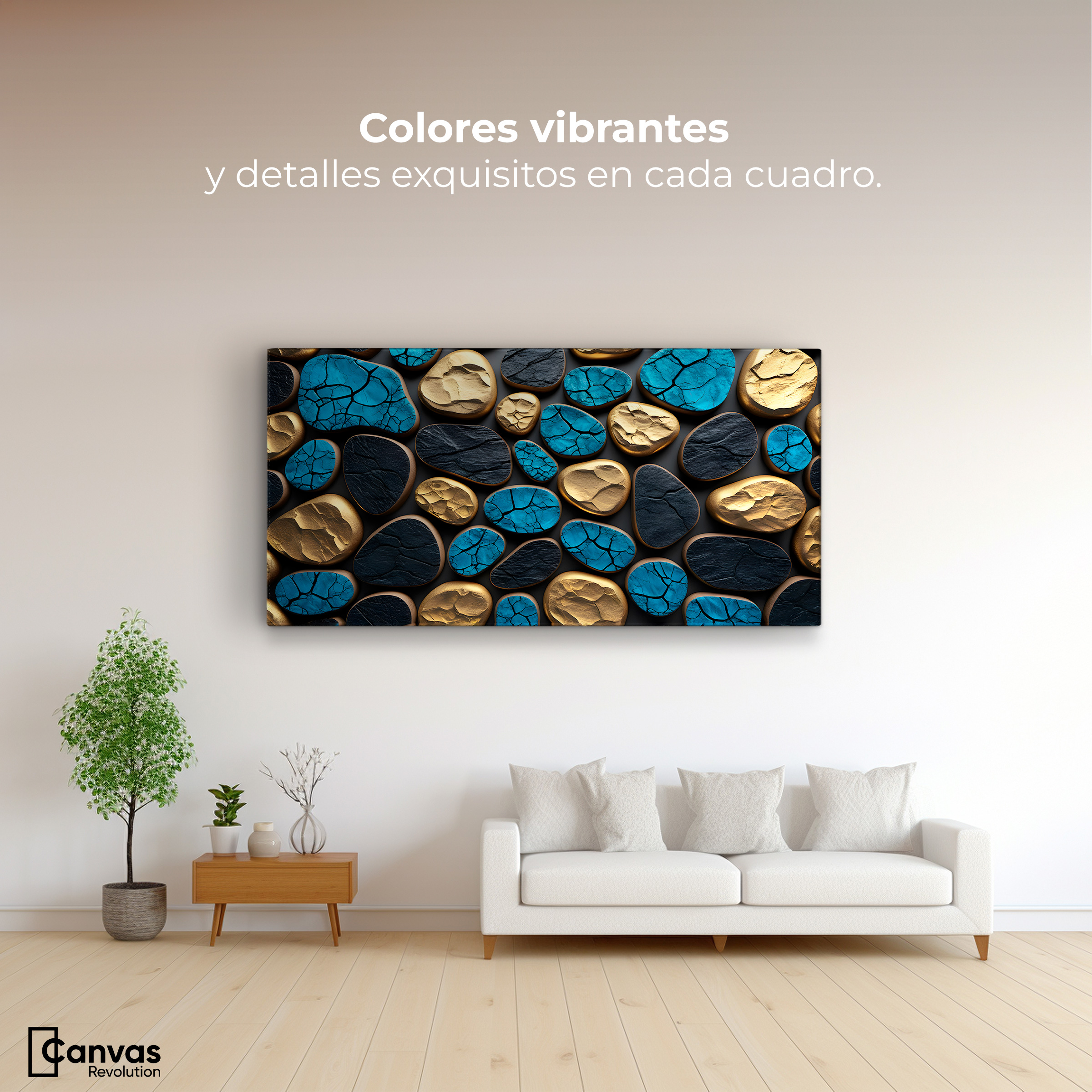 Foto 3 pulgar | Cuadro Decorativo Canvas Abstracto Esplendor Abstracto 120x60