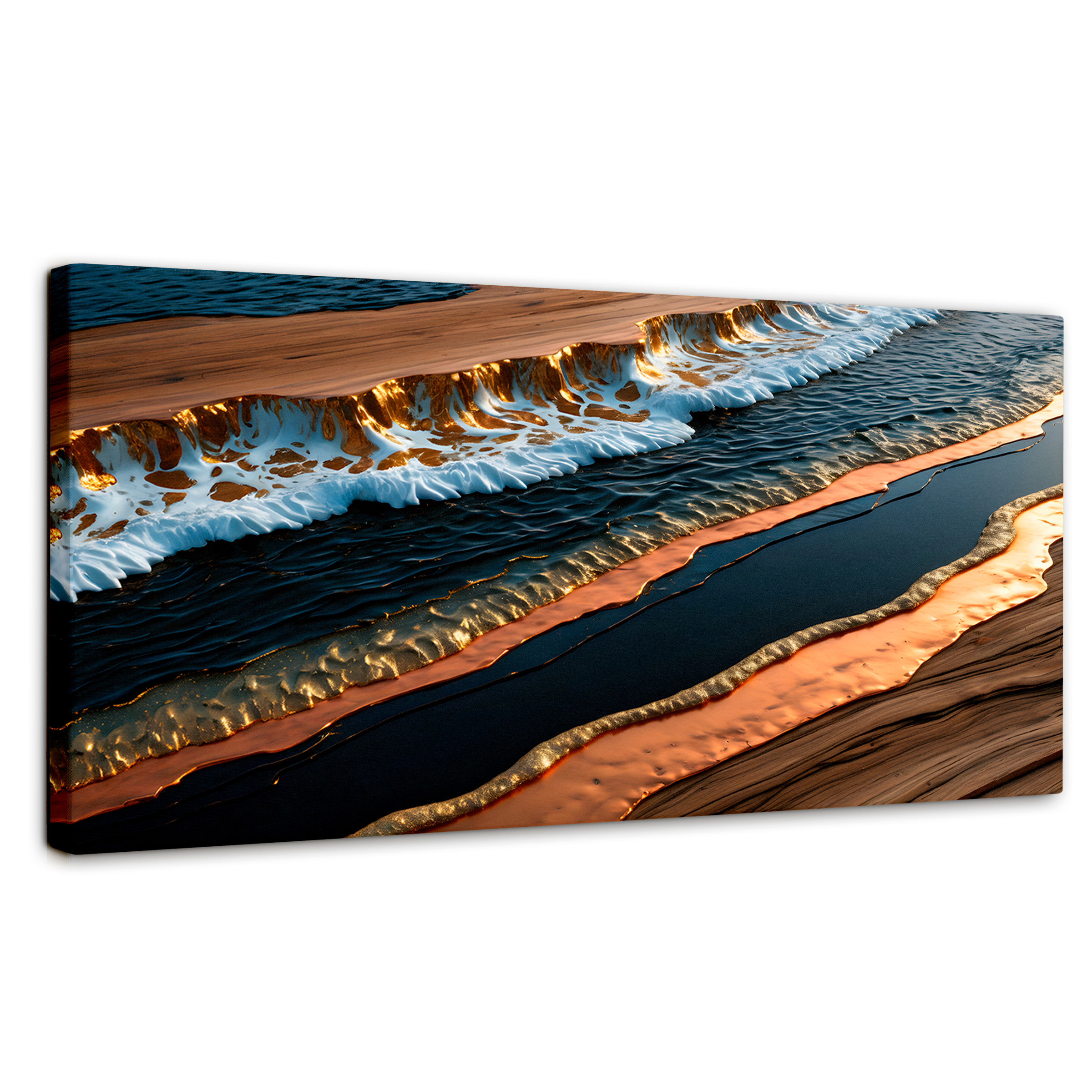 Foto 1 | Cuadro Decorativo Canvas Abstracto Texturas Vibrantes 120x60