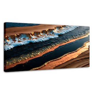 Foto 1 | Cuadro Decorativo Canvas Abstracto Texturas Vibrantes 120x60