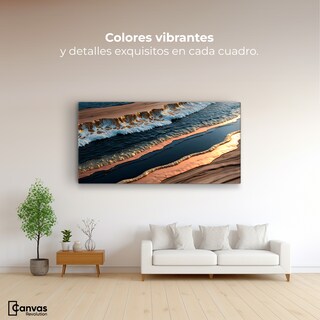 Foto 2 | Cuadro Decorativo Canvas Abstracto Texturas Vibrantes 120x60