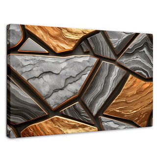 Foto 1 | Cuadro Decorativo Canvas Abstracto Mármol Modernos 90x60
