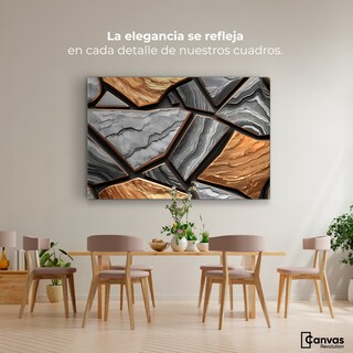 Foto 2 | Cuadro Decorativo Canvas Abstracto Mármol Modernos 90x60