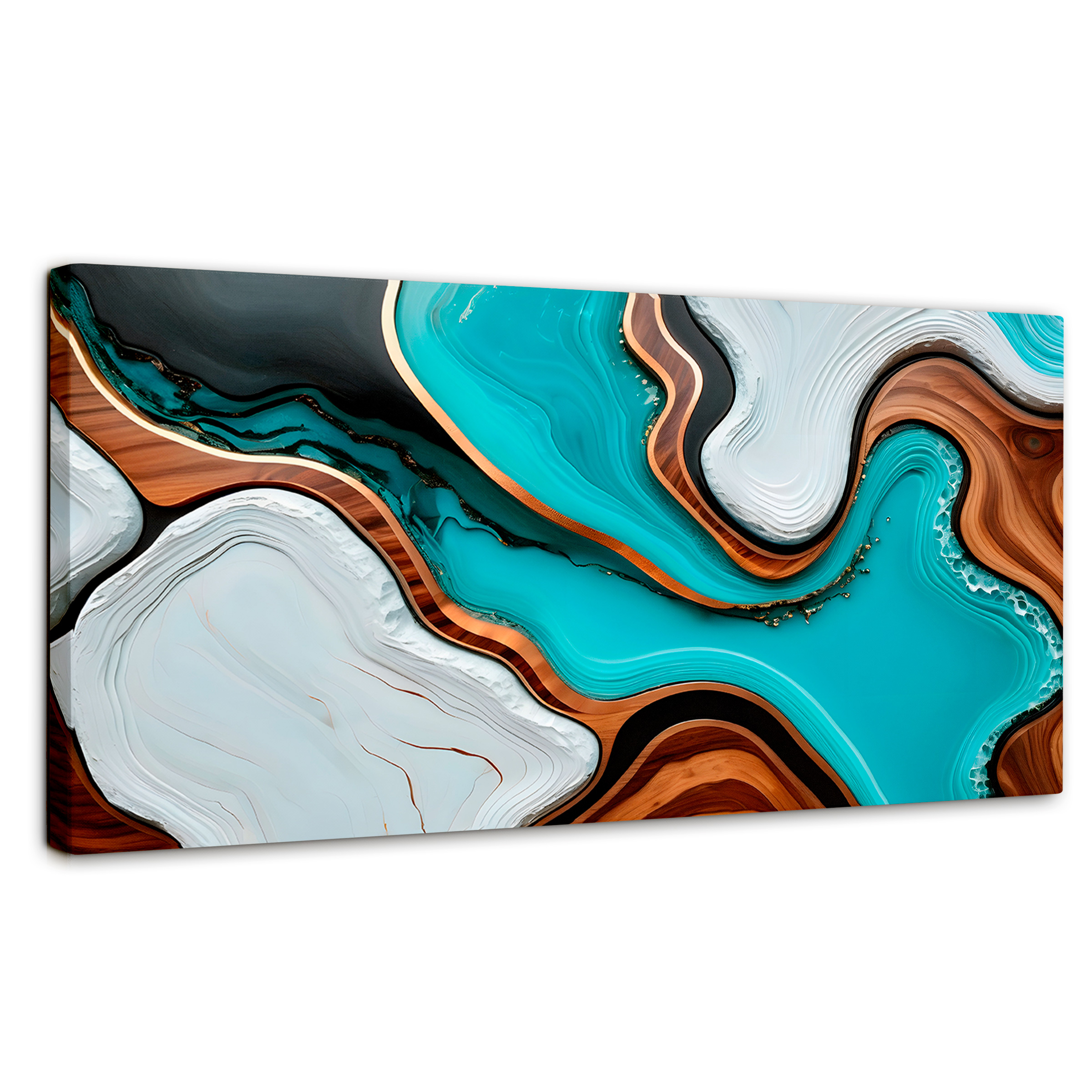 Foto 2 pulgar | Cuadro Decorativo Canvas Abstracto Elegancia Artística 120x60