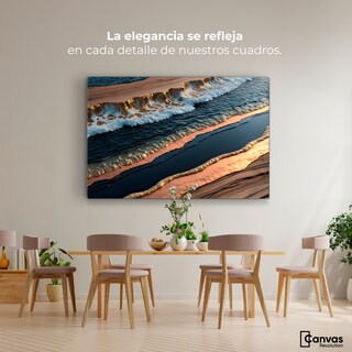 Foto 2 | Cuadro Decorativo Canvas Abstracto Texturas Vibrantes 90x60