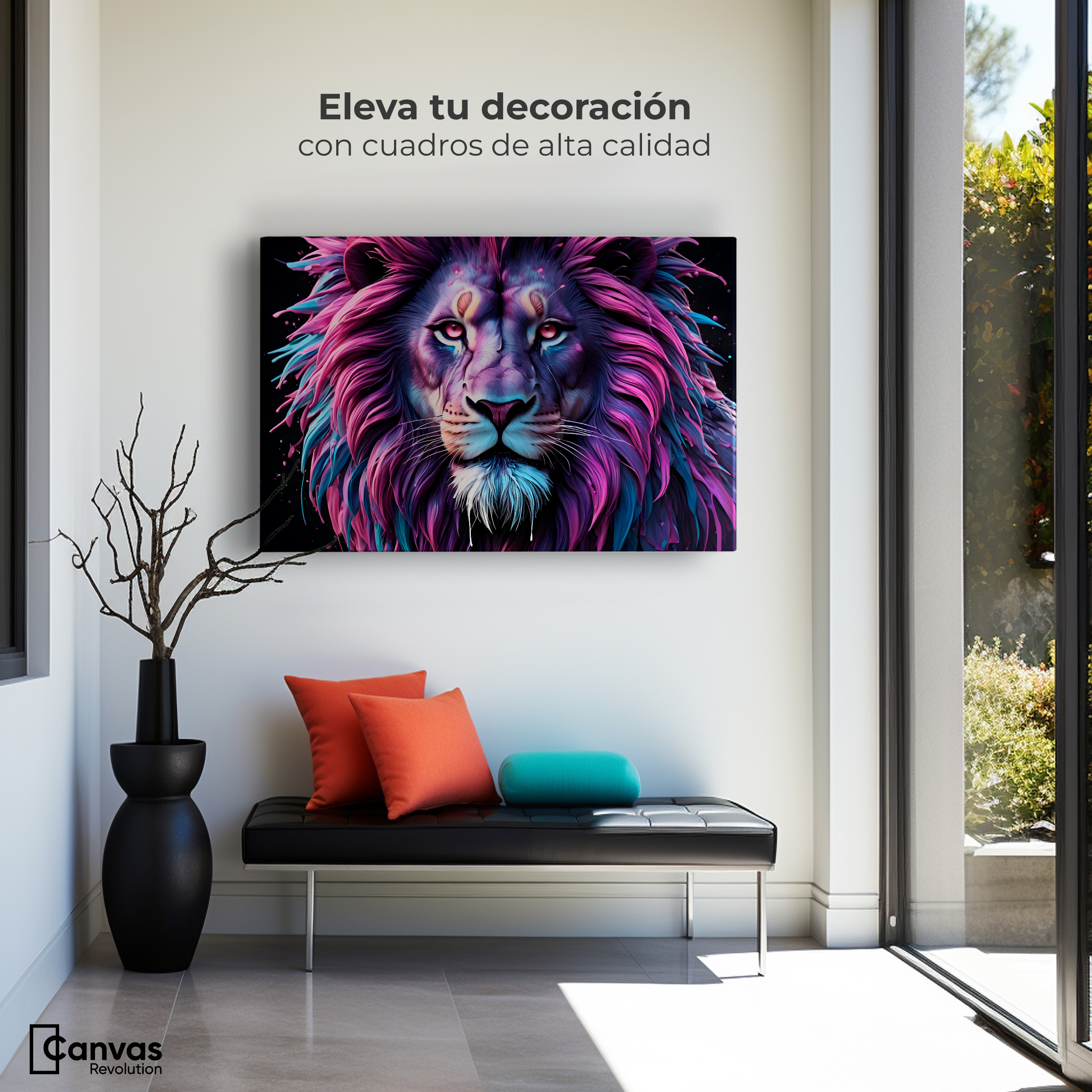 Foto 4 pulgar | Cuadro Decorativo Canvas Majestad Cósmica 90x60