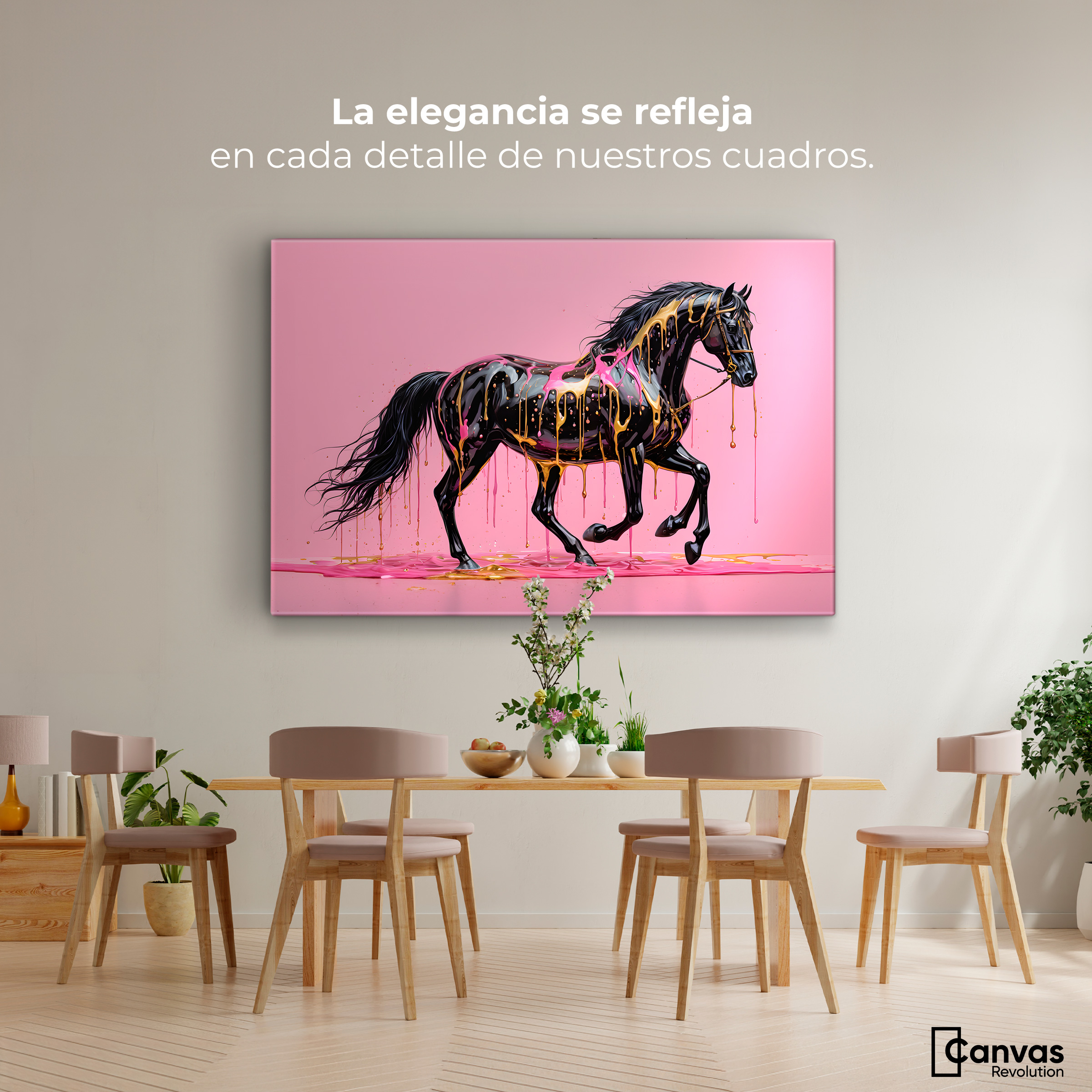 Foto 2 | Cuadro Decorativo Canvas Arte Equino Moderno 90x60