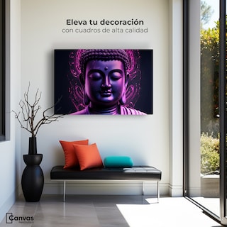 Foto 3 | Cuadro Decorativo Canvas Buda Misterio Cósmico 90x60