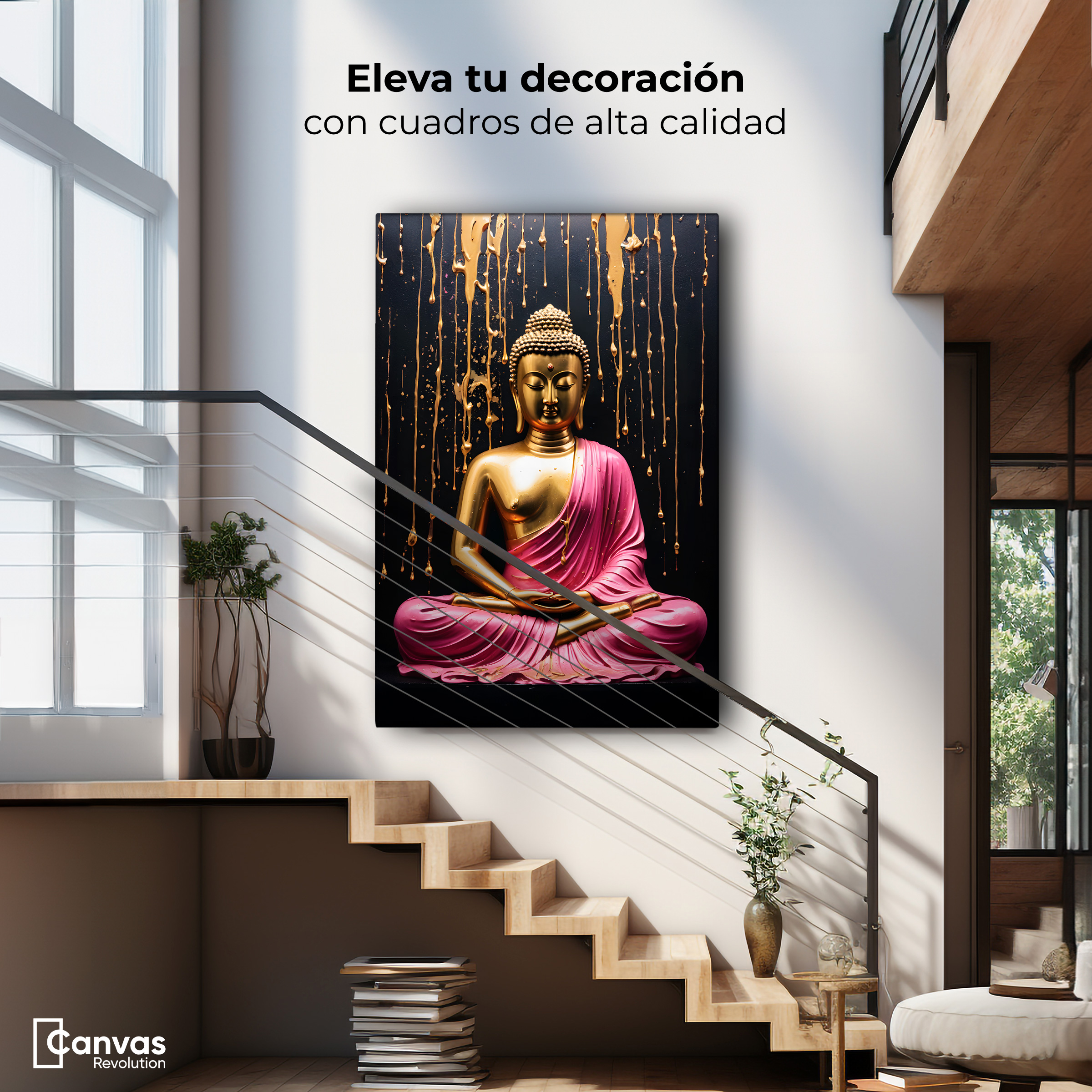 Foto 2 | Cuadro Decorativo Canvas Buda Serenidad Vibrante 60x90