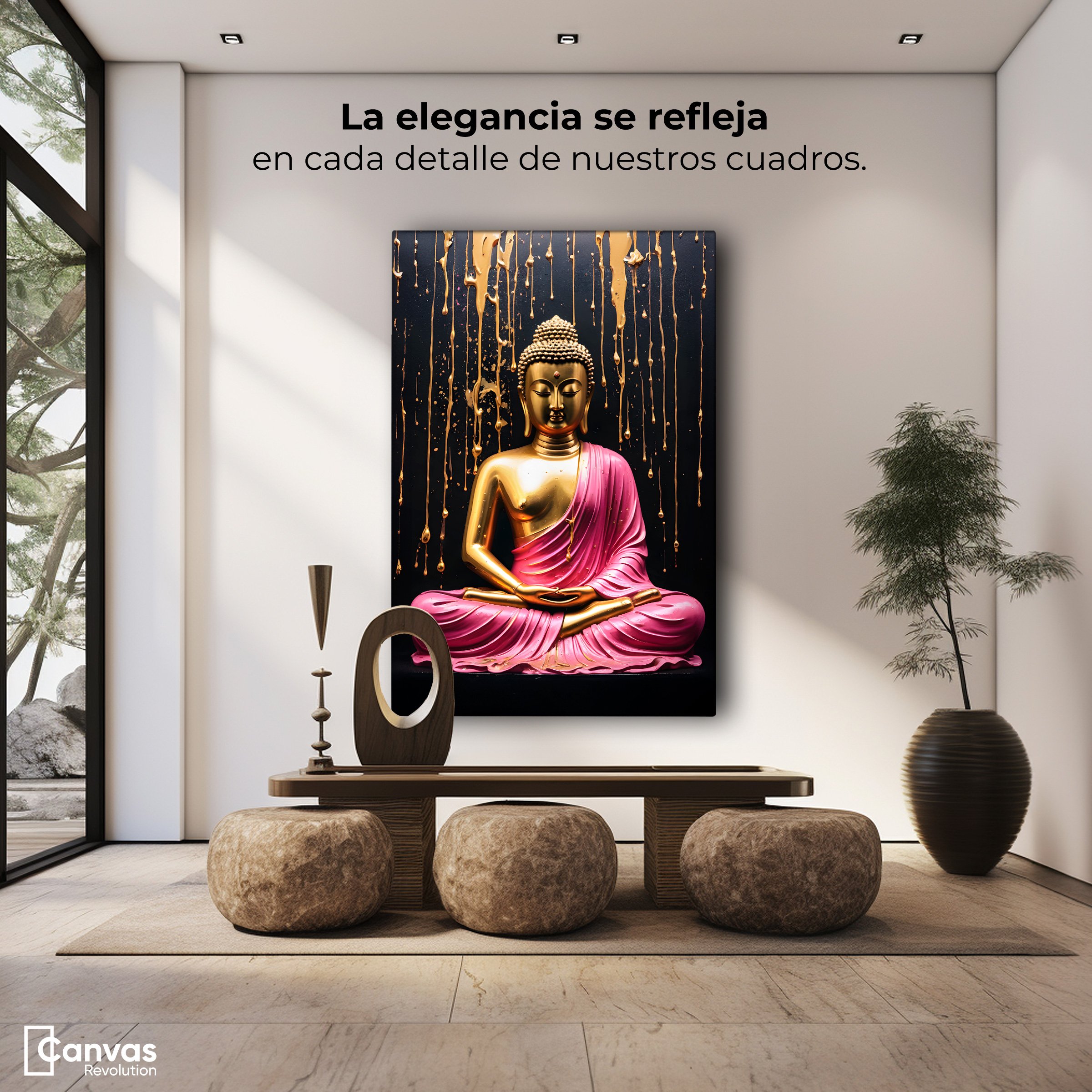 Foto 4 pulgar | Cuadro Decorativo Canvas Buda Serenidad Vibrante 60x90