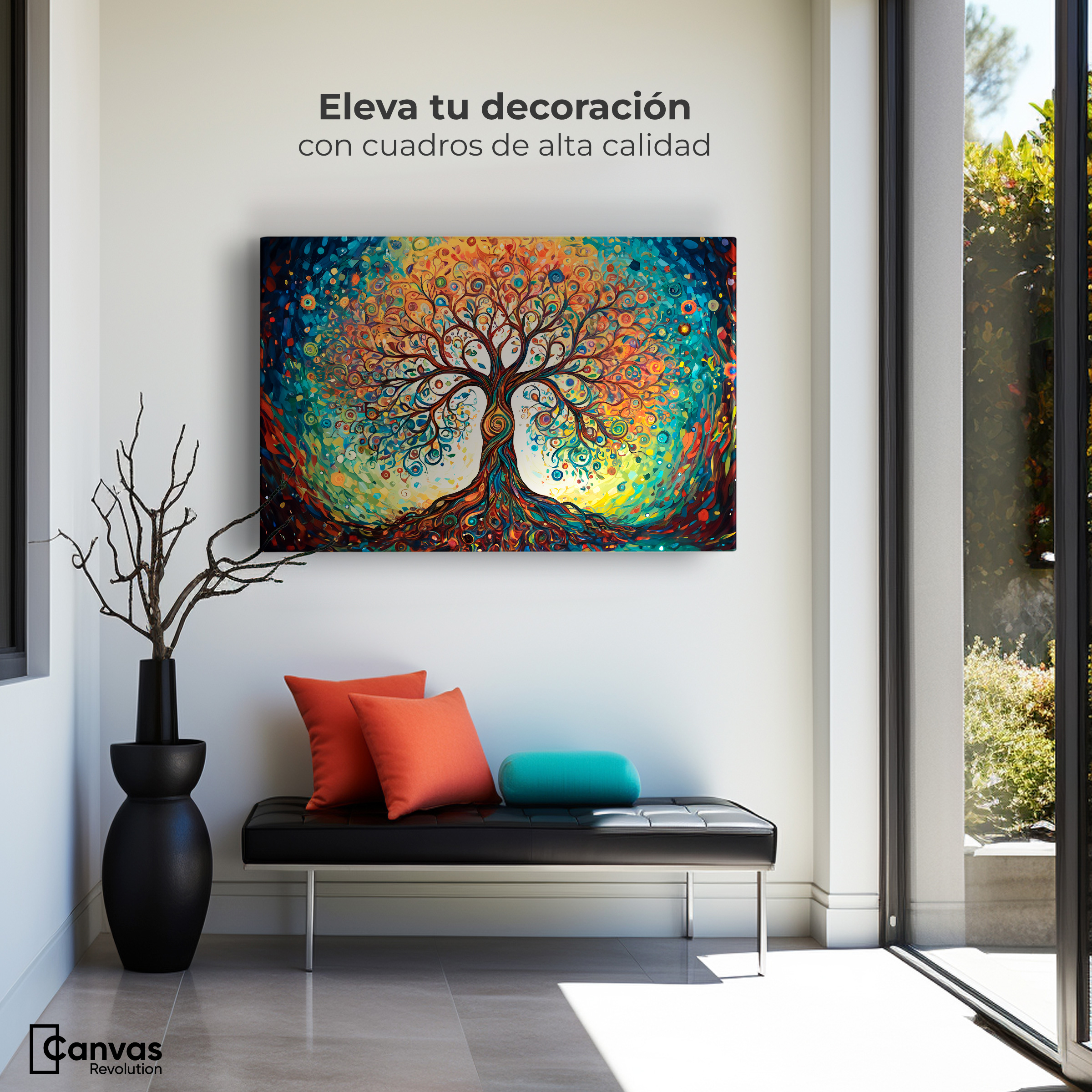 Foto 4 pulgar | Cuadro Decorativo Canvas Sueños Cromáticos 90x60