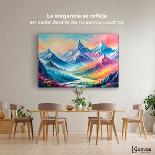 Foto 2 | Cuadro Decorativo Canvas Ensueño Cósmico 90x60