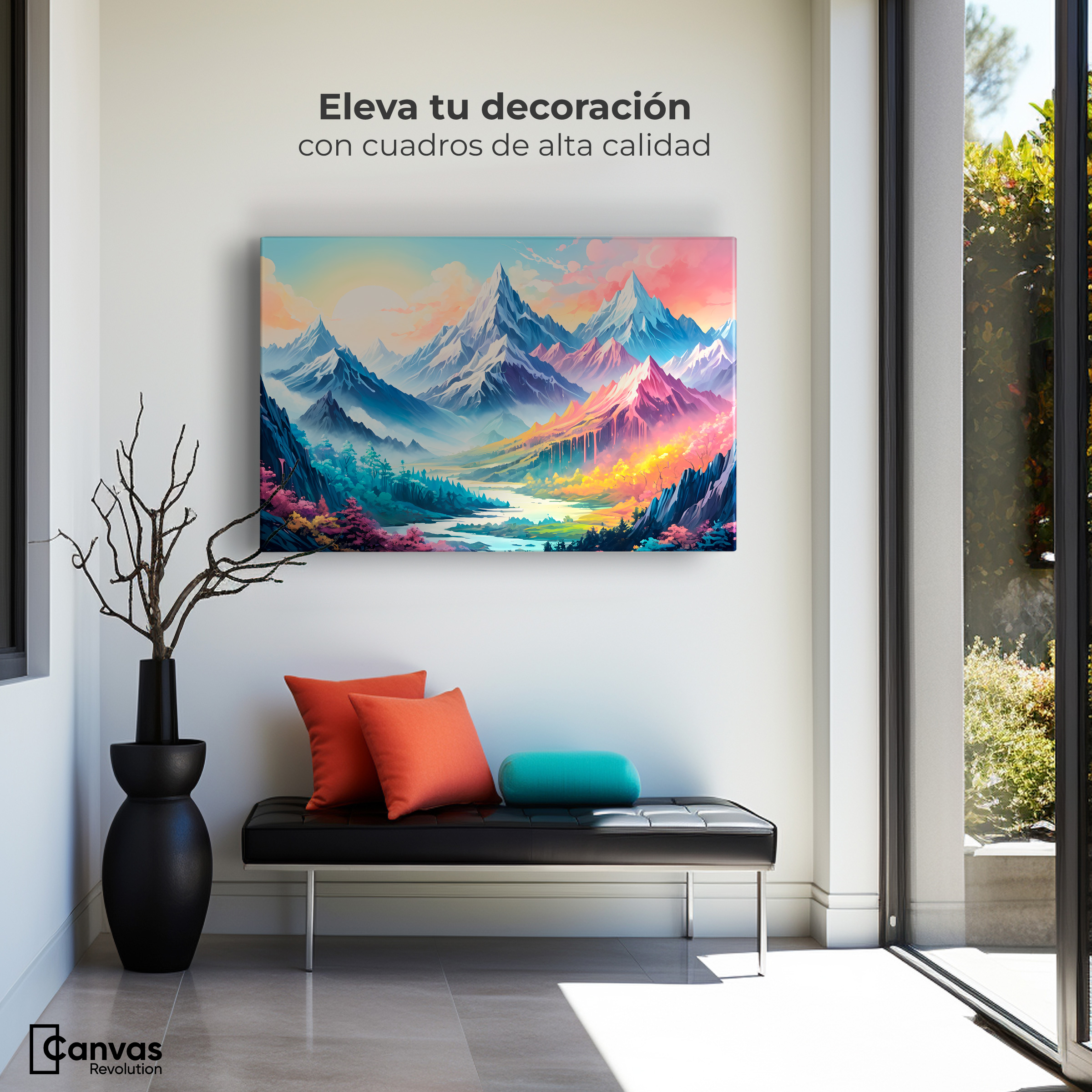 Foto 4 pulgar | Cuadro Decorativo Canvas Ensueño Cósmico 90x60