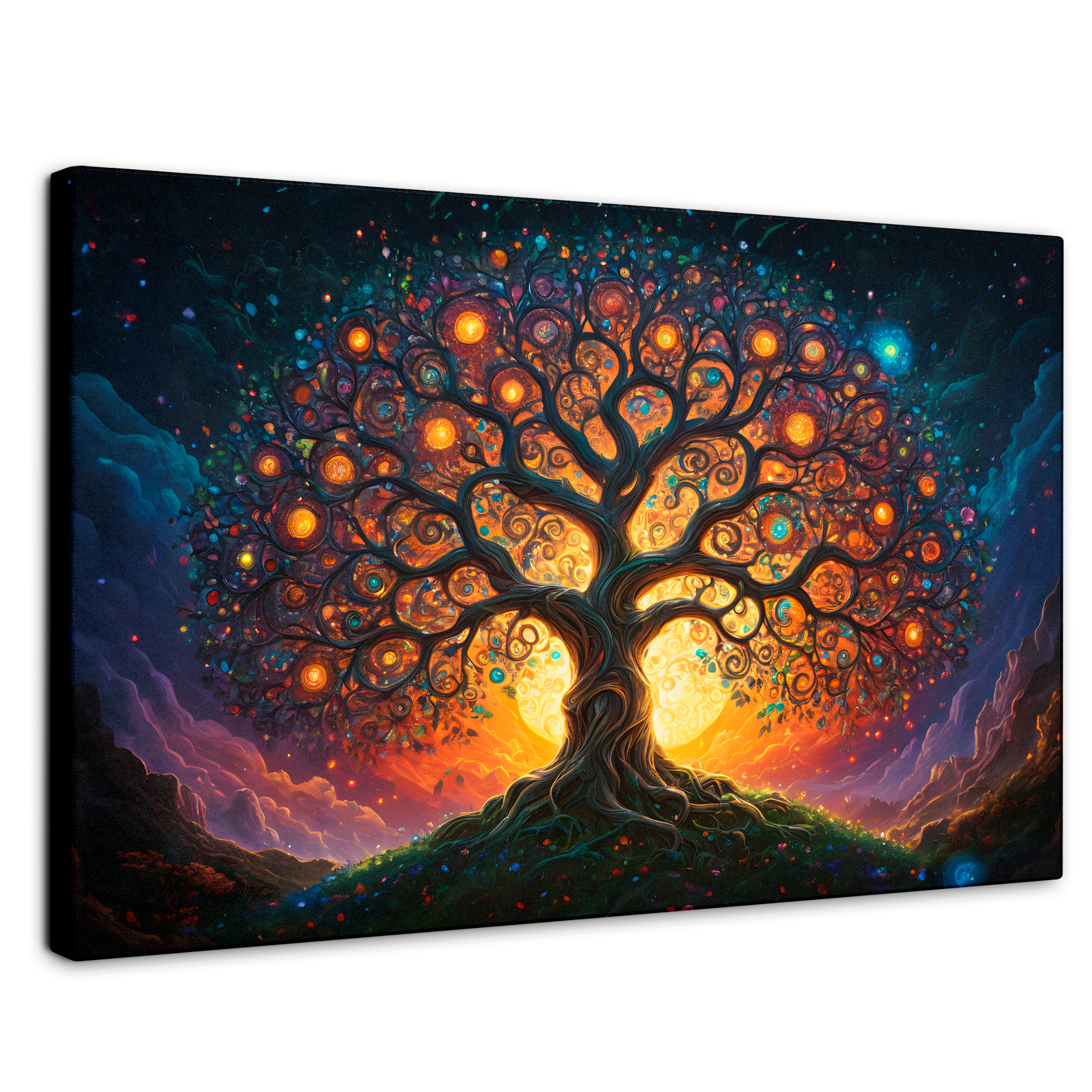 Cuadro Decorativo Canvas Árbol Luz Eterna 90x60