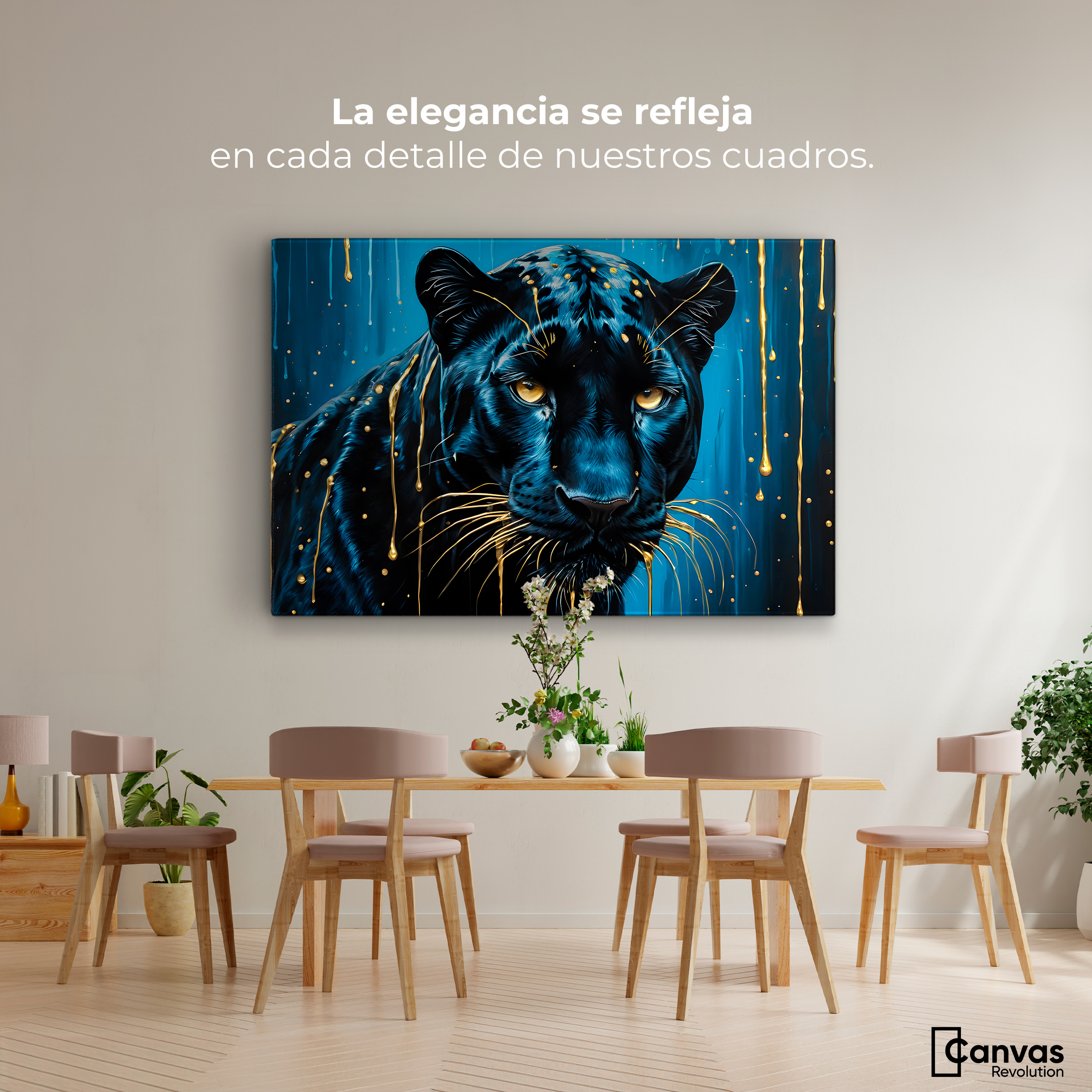 Foto 2 | Cuadro Decorativo Canvas Miradas Nocturnas 90x60