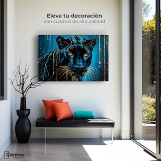 Foto 3 | Cuadro Decorativo Canvas Miradas Nocturnas 90x60