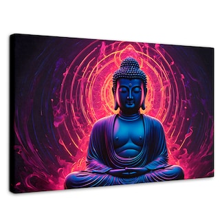 Foto 1 | Cuadro Decorativo Canvas Buda Iluminación 90x60
