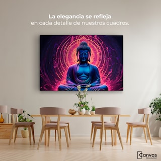 Foto 2 | Cuadro Decorativo Canvas Buda Iluminación 90x60