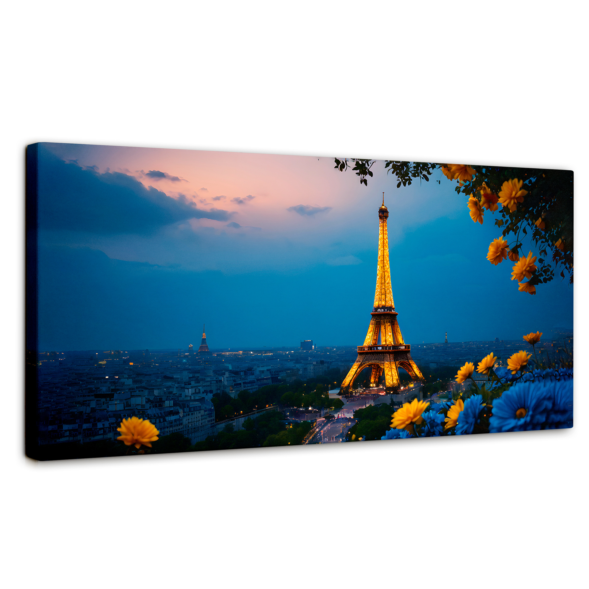 Cuadro Decorativo Canvas París Crepuscular 120x60