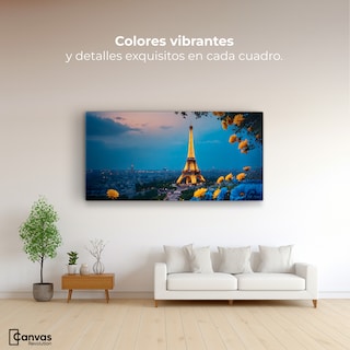 Foto 2 | Cuadro Decorativo Canvas París Crepuscular 120x60