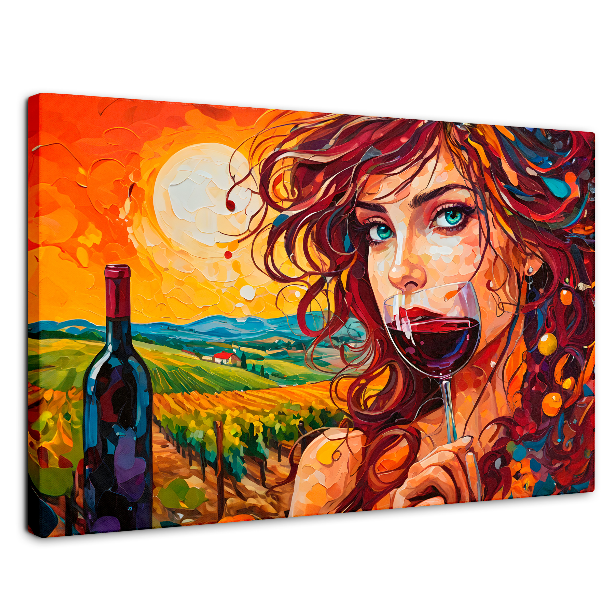 Cuadro Decorativo Canvas Brindis Bajo Sol 90x60