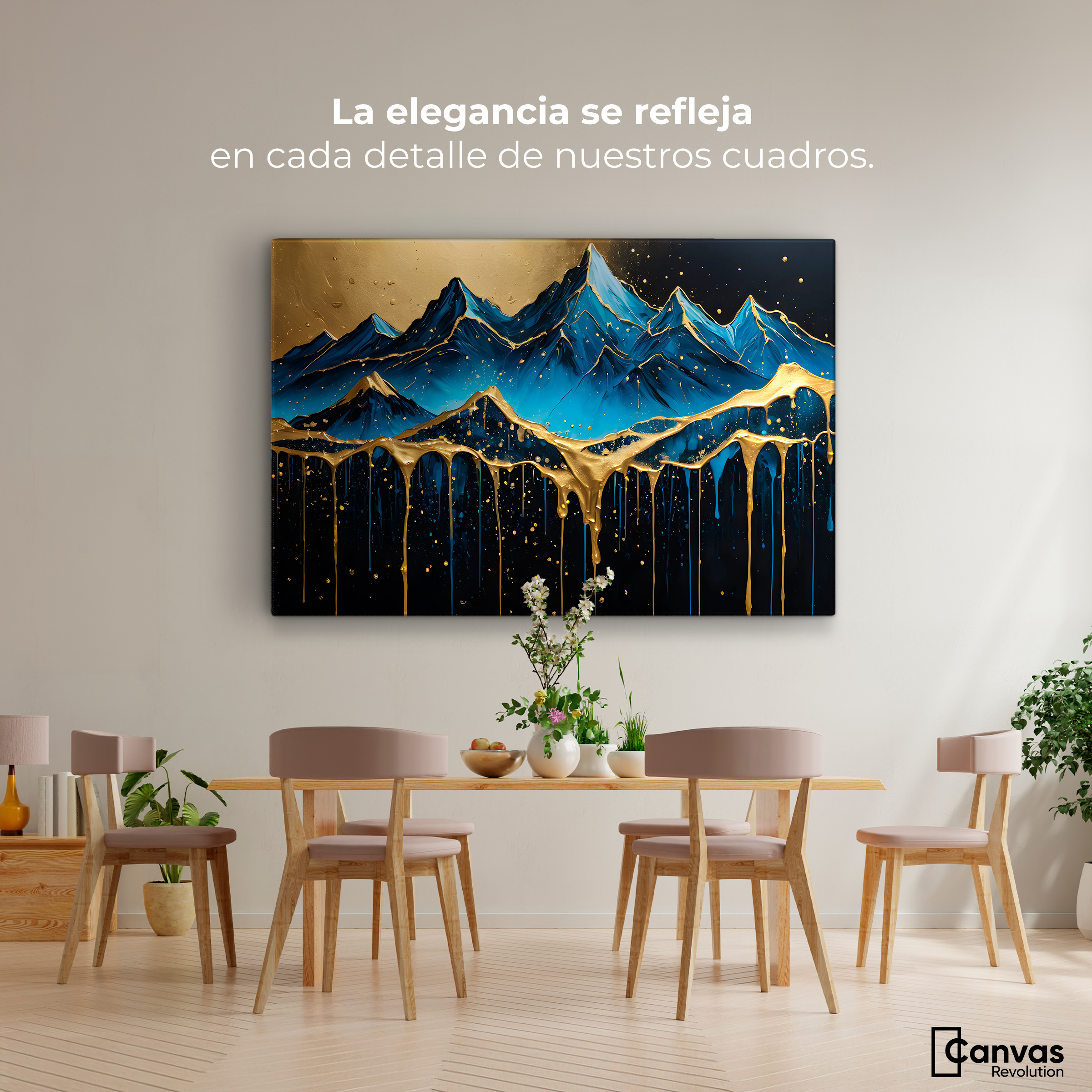 Foto 3 pulgar | Cuadro Decorativo Canvas Montaña Celestial 90x60