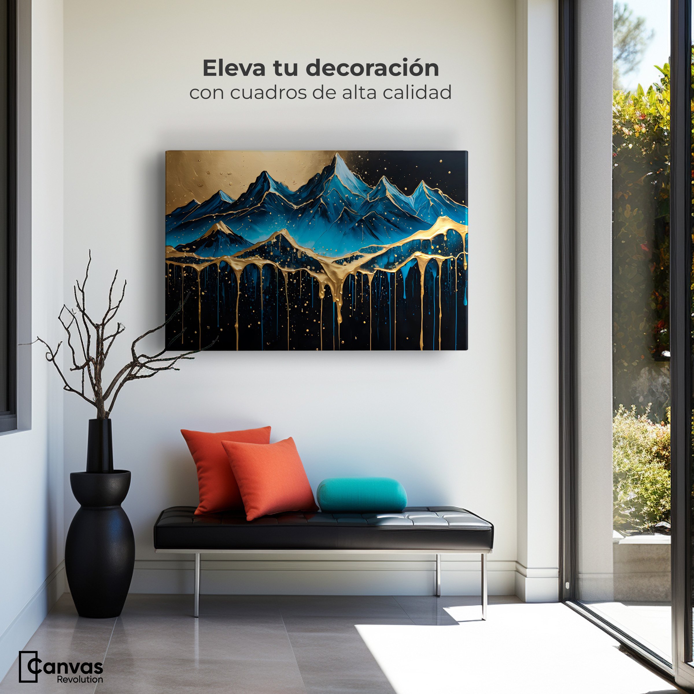 Foto 4 pulgar | Cuadro Decorativo Canvas Montaña Celestial 90x60